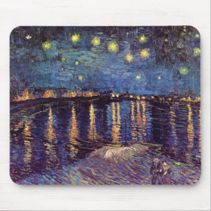 Alfombrilla De Ratón Noche estrellada sobre el Rhone - Van Gogh