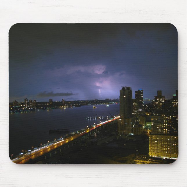 Alfombrilla De Ratón Noche Mousepad de Nueva York (Frente)