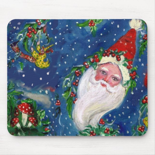 Alfombrilla De Ratón NOCHE navidad / SANTA (Frente)