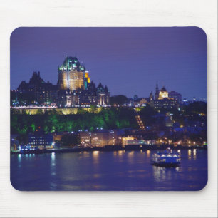 Alfombrilla De Ratón Noche Quebec Mousepad del castillo de Frontenac