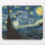 Alfombrilla De Ratón Noche Van Gogh Starry<br><div class="desc">La famosa pintura Starry Night de Vincent Van Gogh es una de las obras de arte más icónicas de la historia, celebrada por sus vibrantes remolinos y la profundidad emocional. Pintado en 1889 durante la época de Van Gogh en un asilo, Starry Night capta un cielo nocturno de ensueño lleno...</div>