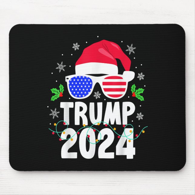 Alfombrilla De Ratón Nochebuena de Trump 2024 alude a Navidades diverti (Frente)