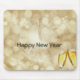 Alfombrilla De Ratón Nochevieja con gafas de champán