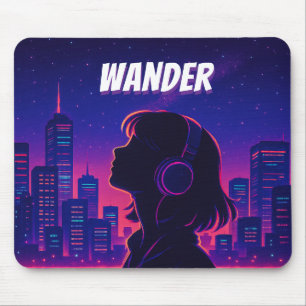 Alfombrilla De Ratón Nocturna de Neon City Mousepad