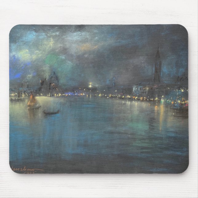 Alfombrilla De Ratón Nocturne de Venecia (por Glenn Cooper Henshaw) (Frente)