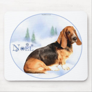 Alfombrilla De Ratón Noel Basset Hound Mousepad
