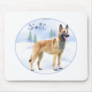 Alfombrilla De Ratón Noel Belgium Malinois