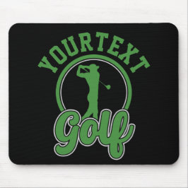 Alfombrilla De Ratón NOMBRE ADICIONAL DE Golf Personalizado Retro Pro G