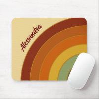 Nombre de arcoiris retro silenciado y con capas de