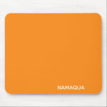 Alfombrilla De Ratón Nombre de color naranja de Namaqua<br><div class="desc">Las daisies de Namaqua tienen una clara sombra naranja. Se les llama por la región donde viven,  un matorral normalmente árido que se transforma por la infrecuente lluvia en interminables alfombras de flores.</div>