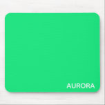 Alfombrilla De Ratón Nombre de color verde de Aurora<br><div class="desc">Nombre de color verde de Aurora</div>