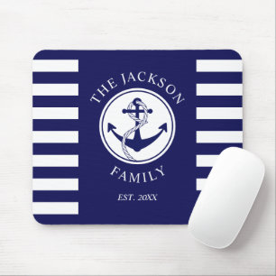 Alfombrilla De Ratón Nombre de familia Anclaje naumático Patrón de fran