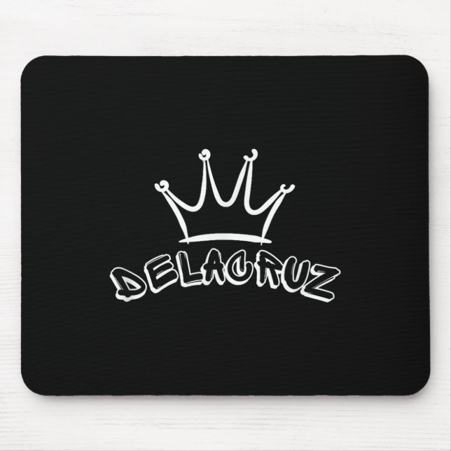 Alfombrilla De Ratón Nombre De Familia Delacruz - Nombre De Guay Delacr (Frente)