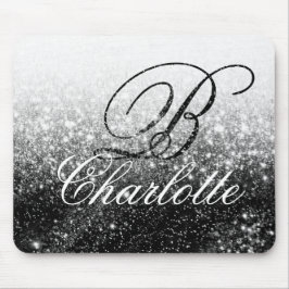 Alfombrilla De Ratón Nombre de monograma de escritura de escritura de c