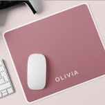 Alfombrilla De Ratón Nombre de monograma de oro Rosa personalizado<br><div class="desc">Actualice su área de trabajo con esta almohadilla de ratón personalizada con el nombre del monograma oro rosa. Con un elegante monograma de oro rosa, esta almohadilla personalizado del ratón le da un toque de elegancia a cualquier escritorio u oficina. Diseñado desde una superficie lisa y duradera, proporciona precisión para...</div>