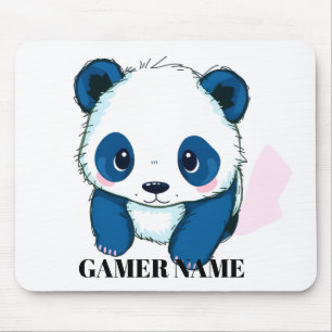 Alfombrilla De Ratón nombre de Panda personalizado