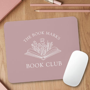 Alfombrilla De Ratón Nombre del Club de Lectura Regalo Personalizado Pa