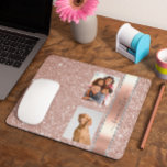Alfombrilla De Ratón Nombre del Purpurina fotográfico de diamantes Mono<br><div class="desc">Este diseño no contiene purpurinas ni secuencias reales. Se puede personalizar en el área que se proporciona cambiando la foto y/o el texto. O puede personalizarse haciendo clic en Personalizar esta plantilla y, a continuación, eligiendo la opción de hacer clic en el personalizar y eliminando o cambiando el color del...</div>