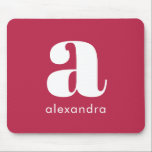 Alfombrilla De Ratón Nombre inicial Monograma Profesional Simple Magent<br><div class="desc">Nombre inicial Monograma Profesional Simple Magenta Mouse Pad. La almohadilla del ratón presenta el color popular del año y se puede personalizar. El tamaño, el color del texto y el tipo de letra se pueden cambiar mediante el botón "Personalizar". Hace un gran regalo para cualquier ocasión. Contáctame en truullc@gmail.com para...</div>