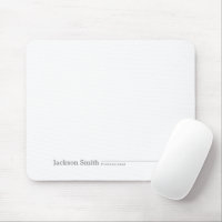Nombre minimalista personalizado moderno negro