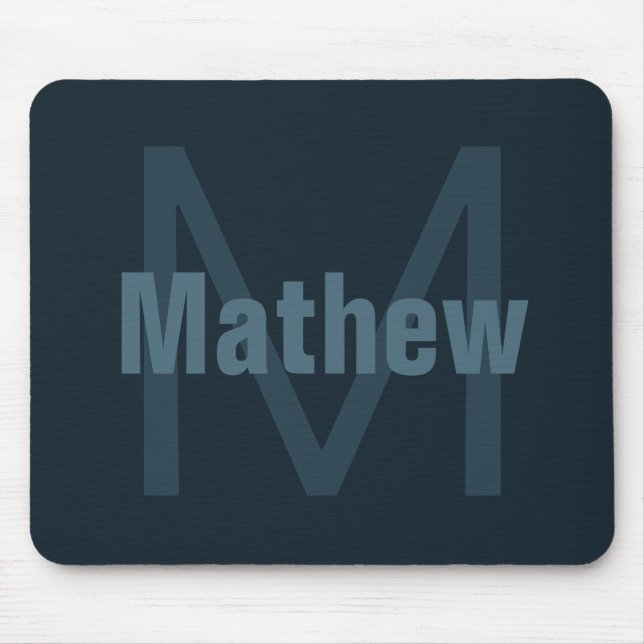 Alfombrilla De Ratón Nombre modificable moderno (Frente)