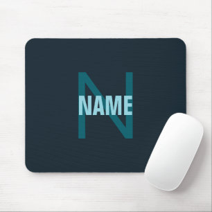 Alfombrilla De Ratón Nombre monogramado de Personalizable negrita simpl