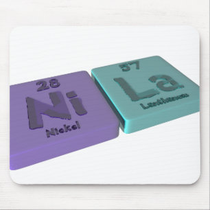 Alfombrilla De Ratón Nombre-Nila-Ni-La-Níquel-Lantano