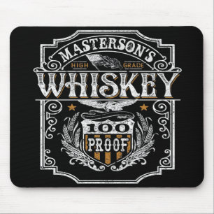 Alfombrilla De Ratón NOMBRE personalizado Bar de cervecería Old West Wh