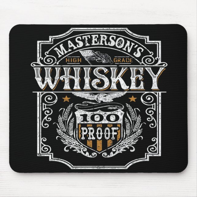 Alfombrilla De Ratón NOMBRE personalizado Bar de cervecería Old West Wh (Frente)