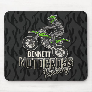 Alfombrilla De Ratón NOMBRE personalizado Carreras Motocross de ciclism