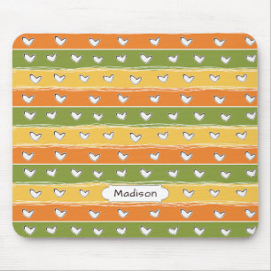 Alfombrilla De Ratón Nombre personalizado de Heart Doodles mousepad