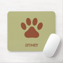 Nombre personalizado de la pepita de perro marrón