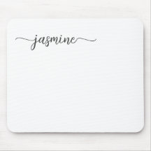 Nombre personalizado de monograma simple femenino