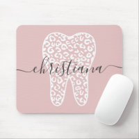 Nombre personalizado Dental Leopard Print Tooth