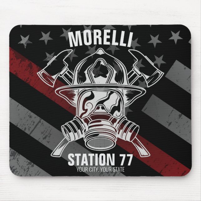 Alfombrilla De Ratón NOMBRE personalizado Estación del Departamento de  (Frente)