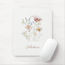 Nombre personalizado floral suave moderno