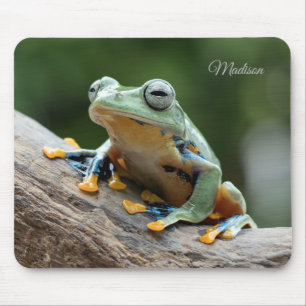 Alfombrilla De Ratón Nombre personalizado Frog Mouse Pad