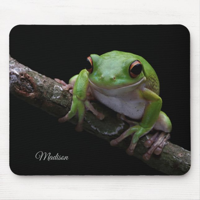 Alfombrilla De Ratón Nombre personalizado Frog Mouse Pad (Frente)