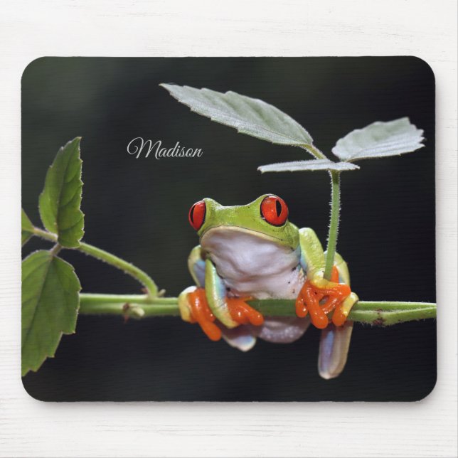Alfombrilla De Ratón Nombre personalizado Frog Mouse Pad (Frente)