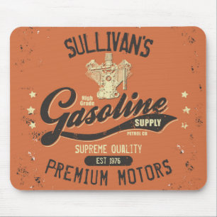 Alfombrilla De Ratón NOMBRE personalizado Gasolina Motors Garaje mecáni