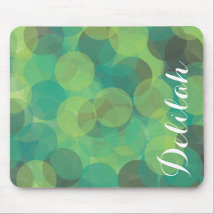Alfombrilla De Ratón Nombre personalizado gris verde