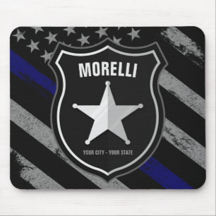 Alfombrilla De Ratón NOMBRE Personalizado Oficial de Policía Sheriff Co