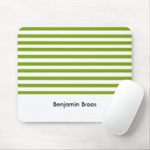 Nombre personalizado rayas verdes y blancas