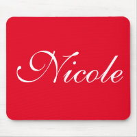 Nombre personalizado rojo