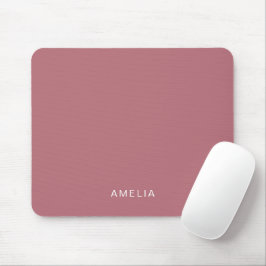 Alfombrilla De Ratón Nombre personalizado Rosa Dorado
