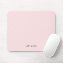 Alfombrilla De Ratón Nombre personalizado rosa pastel