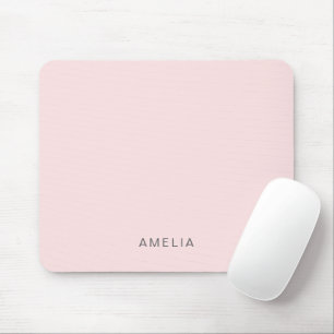 Alfombrilla De Ratón Nombre personalizado rosa pastel
