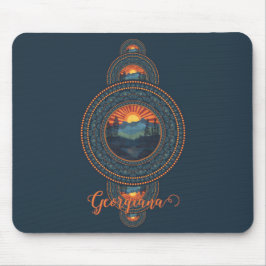 Alfombrilla De Ratón Nombre personalizado Vintage Wilderness Ornamental