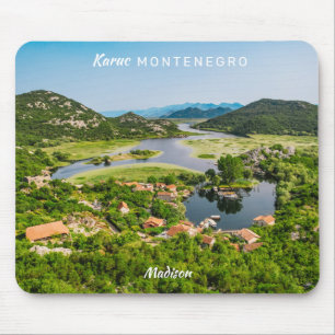 Alfombrilla De Ratón Nombre personalizado y Montenegro de texto