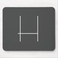 Nombre propio de un monograma Gris Minimalista ini